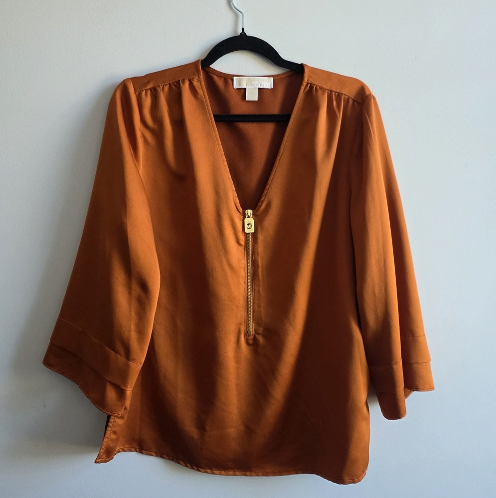 Michael Kors - Rust Orange Blouse - Size Large